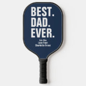 Persoonlijke vaders Dag Foto Gift Best Dad ever Pickleball Paddle (Voorkant)