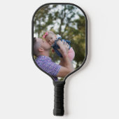 Persoonlijke vaders Dag Foto Gift Best Dad ever Pickleball Paddle (Achterkant)
