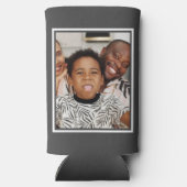 Persoonlijke vaders Dag Foto Gift Best Dad ever Seltzer Blikjeskoeler (Achterkant)