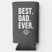 Persoonlijke vaders Dag Foto Gift Best Dad ever Seltzer Blikjeskoeler (Voorkant)