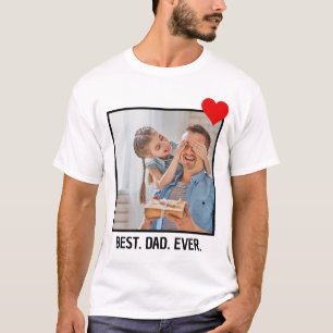 Persoonlijke vaders Dag Gift Beste vader ooit Foto T-shirt