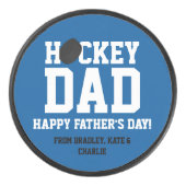 Persoonlijke vaders Dag Ice Hockey Puck (Voorkant)