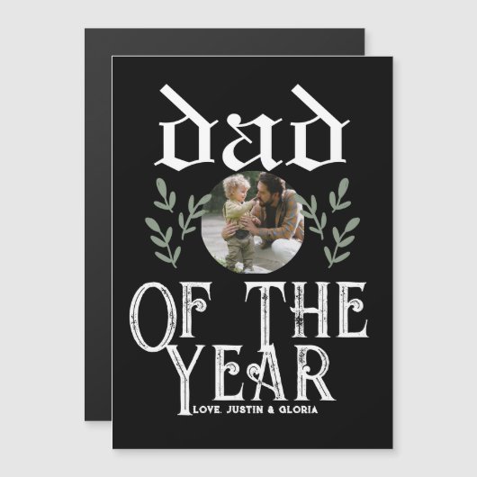 Persoonlijke vaders Dag, vader van het jaar cadeau (Voorkant / Achterkant)