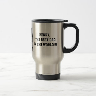 Persoonlijke vadersdagmokken VOEG UW FOTO TOE Reisbeker