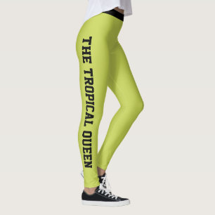 Persoonlijke vakantie Klasse limoengroen zwart Leggings