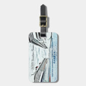 Persoonlijke vakantiecruise | Nautische schepen Bagagelabel (Voorkant verticaal)