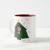 Persoonlijke vakantiefoto-Mok Tweekleurige Koffiemok (Voorkant links)