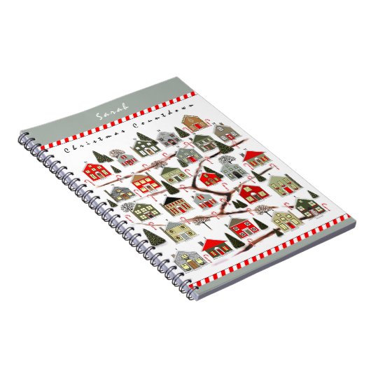 Persoonlijke vakantieplanner Kersttelling Notitieboek (Rechterzijde)