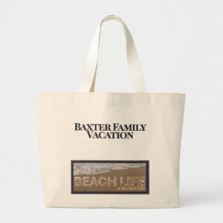 Persoonlijke Vakantietas voor het Gezinsleven | Aa Grote Tote Bag