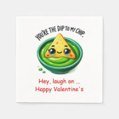 Persoonlijke Valentijn Dag Servetten Eet Humor (Voorkant)