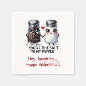 Persoonlijke Valentijn Dag Servetten Eet Humor Kun (Voorkant)