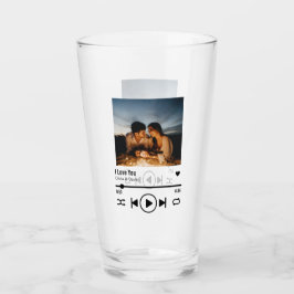 Persoonlijke Valentijn Foto Song Playlist Glas