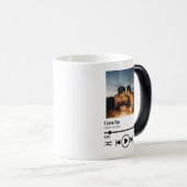 Persoonlijke Valentijn Foto Song Playlist Magische Mok (Voorkant rechts)