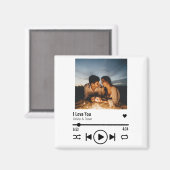 Persoonlijke Valentijn Foto Song Playlist Magneet (Voorkant / Achterkant)