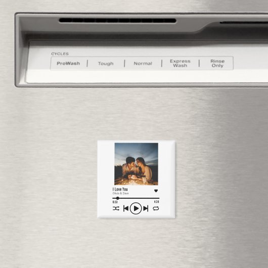 Persoonlijke Valentijn Foto Song Playlist Magneet (Insitu (Vaatwasser))