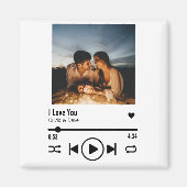 Persoonlijke Valentijn Foto Song Playlist Magneet (Voorkant)