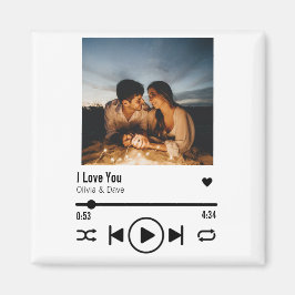 Persoonlijke Valentijn Foto Song Playlist Magneet