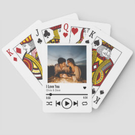 Persoonlijke Valentijn Foto Song Playlist Pokerkaarten