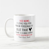 Persoonlijke Valentijn koffie Mok, Funny Mugs Koffiemok (Links)