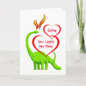 Persoonlijke Valentijn met hart en nieren Kaart (Voorkant)