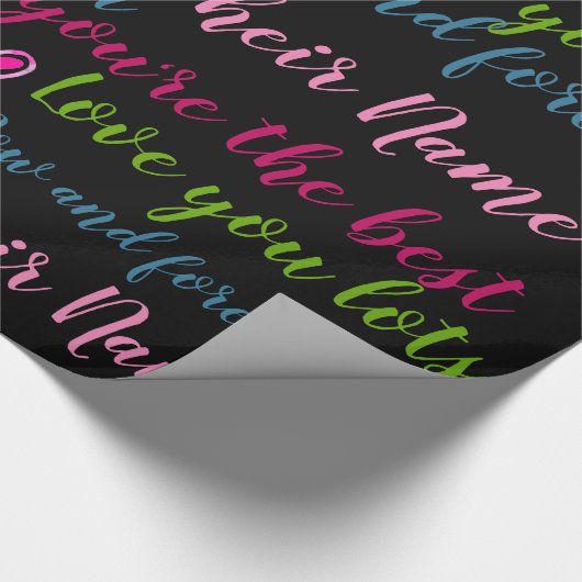 Persoonlijke VALENTIJN - Woorden van Liefde TEKST Cadeaupapier (Hoek)