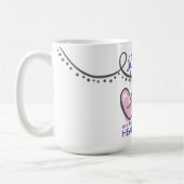 Persoonlijke Valentijn Zusters Hart Hartstrings Koffiemok (Links)