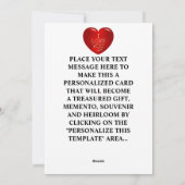 Persoonlijke Valentijn Zwarte Cupido Twink  Feestdagenkaart (Achterkant)