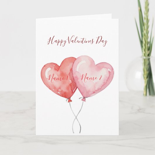 Persoonlijke Valentijnkaart Kaart (Voorkant)