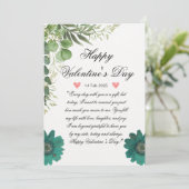 Persoonlijke Valentijn's Love Kaart (Staand voorkant)