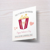 Persoonlijke Valentijns Popcorn Liefde Kaart