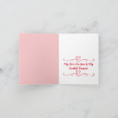 Persoonlijke Valentijnsdag Bedankkaart (Binnen)