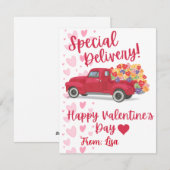 Persoonlijke Valentijnsdag Feestdagenkaart (Voorkant / Achterkant)