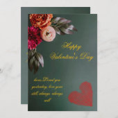 Persoonlijke Valentijnsdag Feestdagenkaart (Voorkant / Achterkant)