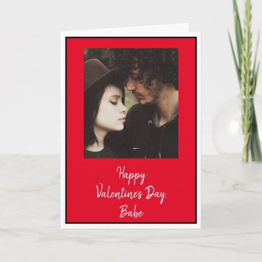 Persoonlijke Valentijnsdag-foto Kaart (Voorkant)