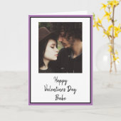 Persoonlijke Valentijnsdag foto Kaart (Gele Bloem)