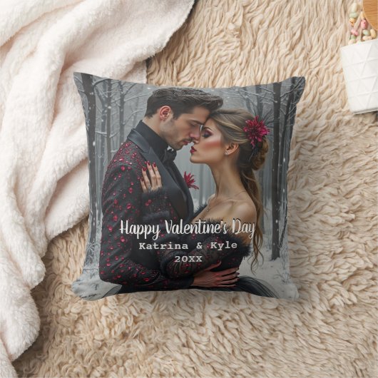 Persoonlijke Valentijnsdag Foto & Naam Kussen (Deken)