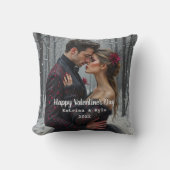 Persoonlijke Valentijnsdag Foto & Naam Kussen (Voorkant)