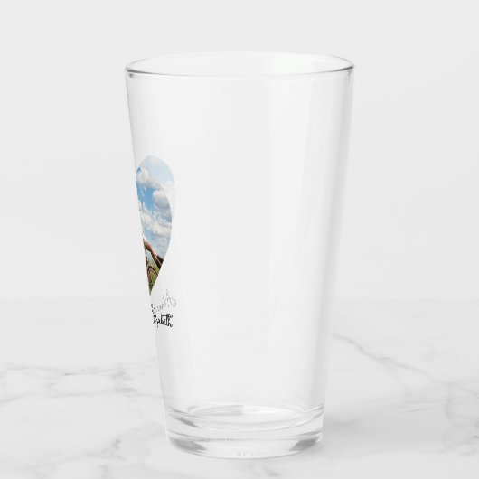 Persoonlijke Valentijnsdag Fotokoppeling Gift Beer Glas (Links)