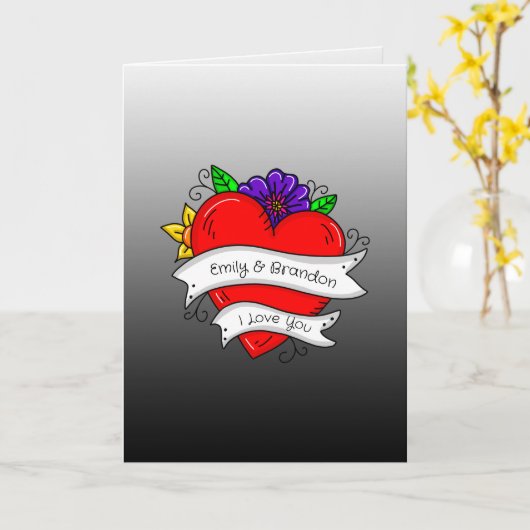 Persoonlijke Valentijnsdag    Kaart (Gele Bloem)