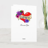 Persoonlijke Valentijnsdag Kaart (Achterkant)