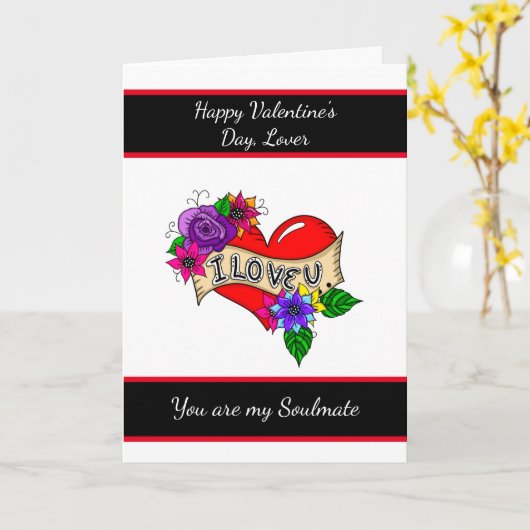 Persoonlijke Valentijnsdag Kaart (Gele Bloem)