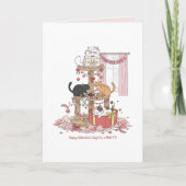 Persoonlijke Valentijnsdag kaart met kattengejank (Voorkant)