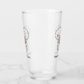 Persoonlijke Valentijnsdag Koppel Glas Cup (Links)