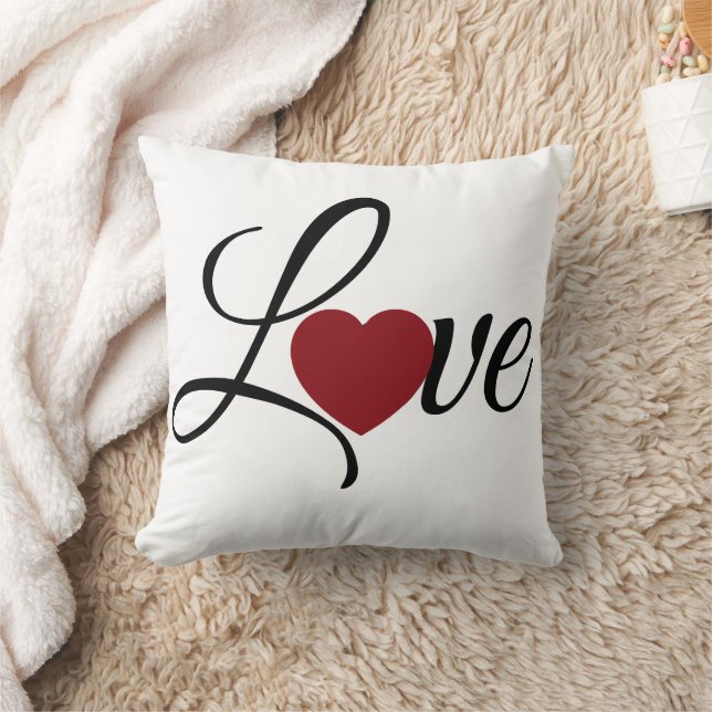 Persoonlijke Valentijnsdag Liefdekussen Kussen (Deken)