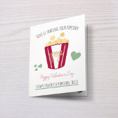 Persoonlijke Valentijnsdag Popcorn Liefde Kaart