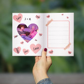 Persoonlijke Valentijnsdag-Popcornliefde Kaart