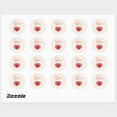 Persoonlijke Valentijnsdag Ronde Sticker (Vel)