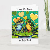 Persoonlijke Valentijnsdag | Thema Kikker Feestdagen Kaart (Voorkant)