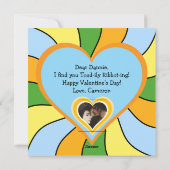 Persoonlijke Valentijnsdag | Thema Kikker Feestdagenkaart (Achterkant)