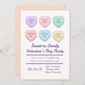 Persoonlijke Valentijnsdag-uitnodigingskaart Kaart (Voorkant / Achterkant)